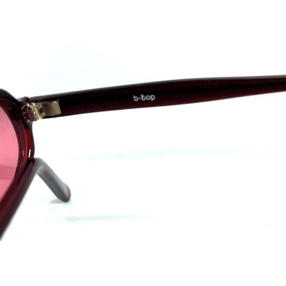B-Bop Mens Sunglasses C167012 Oval Burgundy  Unisex 50-13-127  VGC